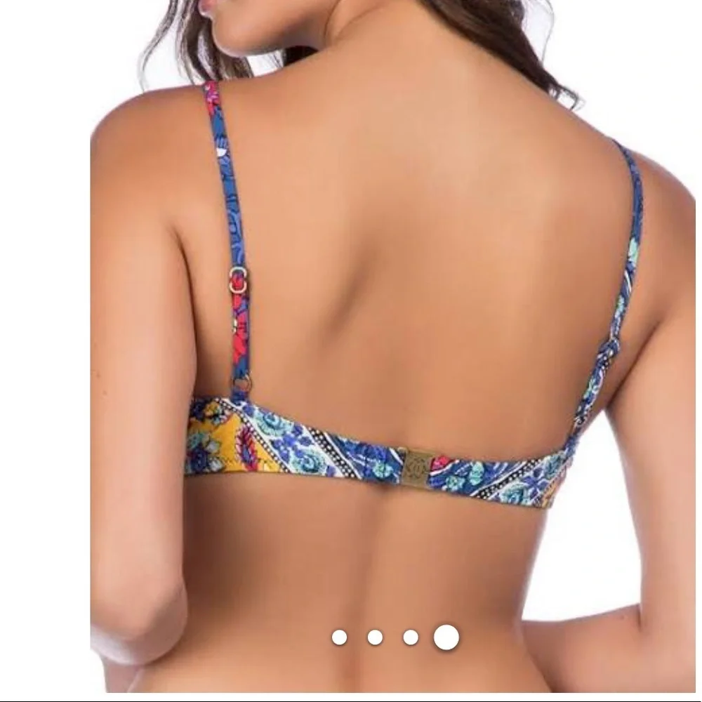 Nanette Lepore Woodstock bralette top multi color